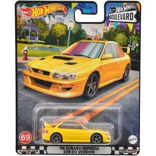 รถเหล็ก HOTWHEELS PREMIUM Boulevard - 98 Subaru Impreza 22B-STi Version (HWP2023_#HKF16)