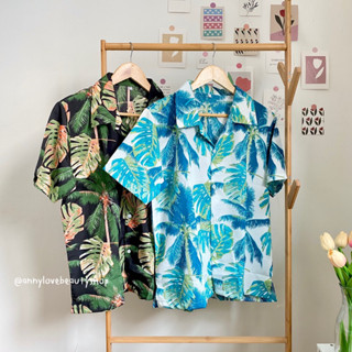 🏝️พร้อมส่ง🏝️ เสื้อฮาวาย ลายดอก เที่ยวทะเล เสื้อสงกรานต์ มือ 1