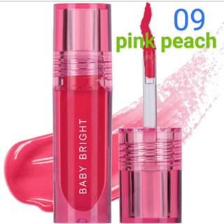 Baby Bright ลิปแอนด์ชีคพีชโกลว์ทินท์ 2.4g (เครื่องสำอาง,ลิป ,ลิปทินท์)  เบอร์09 Pink Peach