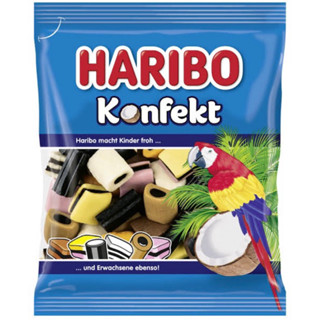 ⚡️พร้อมส่ง แท้100%เยอรมัน🇩🇪Haribo konfekt 200g.ฮาริโบนำเข้า คอนเฟคเยลลี่ วุ้นเจลาตินกลิ่นมะพร้าวและชะเอม ตราฮาริโบ