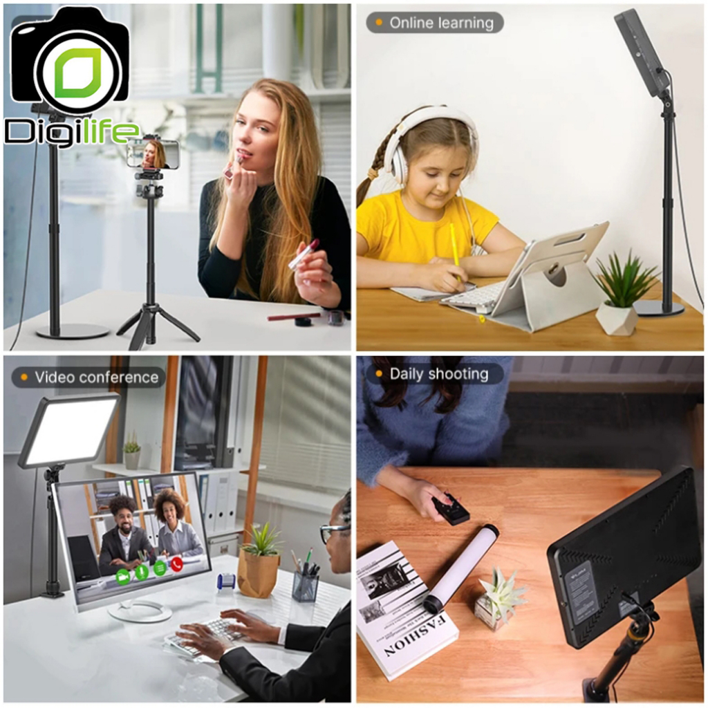 Vijim LED VL192 2500K-9000K CRI90 พร้อม Remote - ไฟ LED Video Light ไฟวิดีโอ live stream ถ่ายภาพ