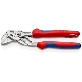 KNIPEX NO.86 05 180 T Plier Wrench with integrate safety lug for attatching a tool tether, 180mm.Factory Gear