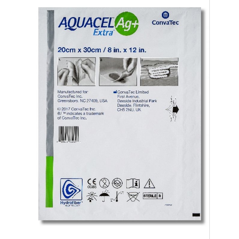 Aquacel Ag+ Extra ขนาด 20x30 cm (**จำนวน 1 แผ่น)