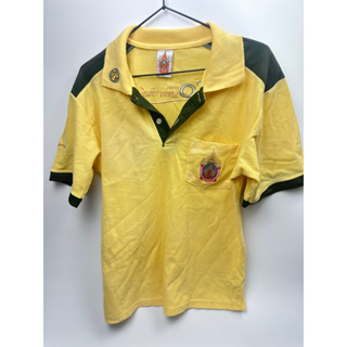 เสื้อโปโล เสื้อเชิ้ต แขนสั้น สีเหลืองเขียว ไซร้L  อก40-48