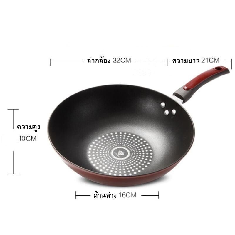 ✅ของแท้ จากโรงงาน ✅ กระทะเทฟล่อน  ใบใหญ่ ใช้ได้ทุกเตา ทนทาน​ ไม่เป็นสนิม 🔥 - รูปที่ 2