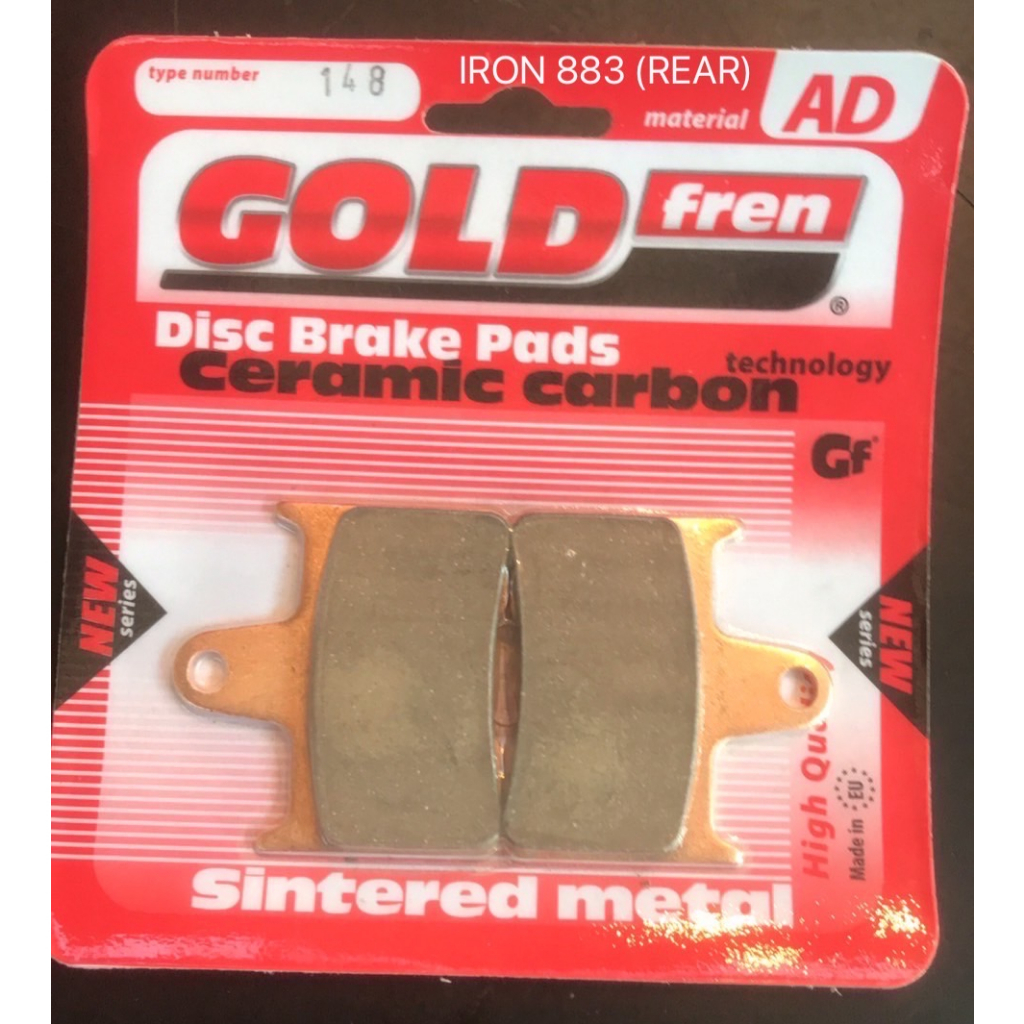 GOLDFREN ผ้าเบรค Harley Davidson Iron 883 / Forty Eight / XL1200 / Sportster