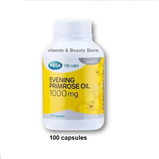 Mega We Care Evening Primrose Oil 1000mg 100 เม็ด เมก้า อีฟนิ่งพรีมโรส