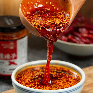 🌶️น้ำพริกหนุ่มจีน น้ำพริกเสฉวน หอม อร่อย พริกปรุงรส 230g 油泼辣子