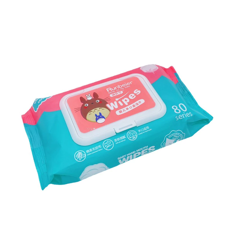 ทิชชู่เปียก กระดาษทิชชู่เปียก ทิชชู่กระดาษเปียก Baby Wipes 1ห่อ 80 แผ่น สินค้าพร้อมส่งในไทย thumbnail 6