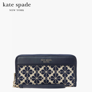 KATE SPADE NEW YORK SPADE FLOWER ZIP-AROUND CONTINENTAL WALLET KB202 กระเป๋าสตางค์