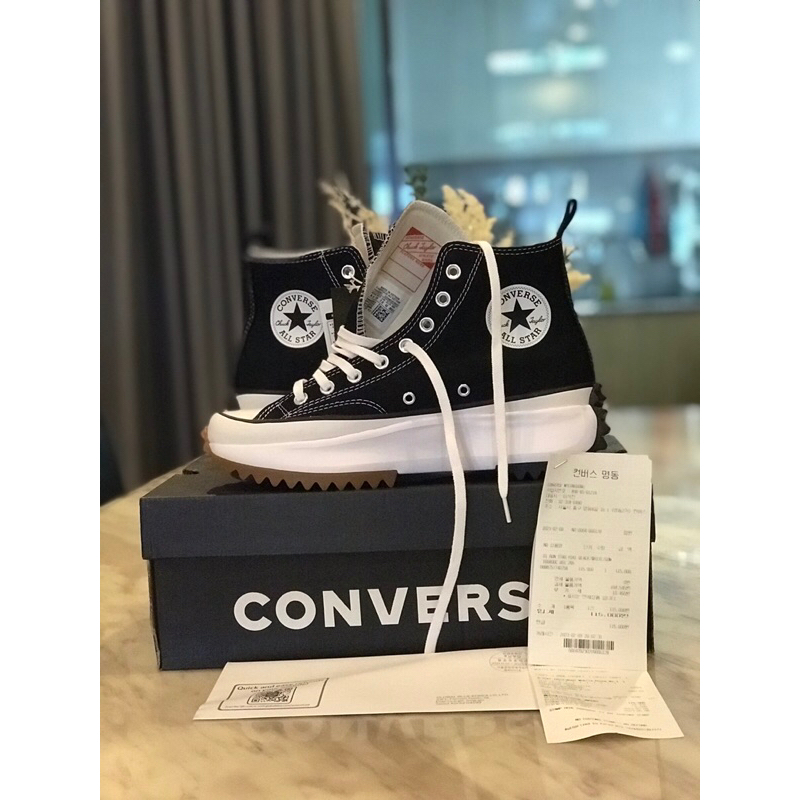 Converse รองเท้าผ้าใบ Run Star Hike Hi(166800CH0BK)ลิขสิทธิ์แท้