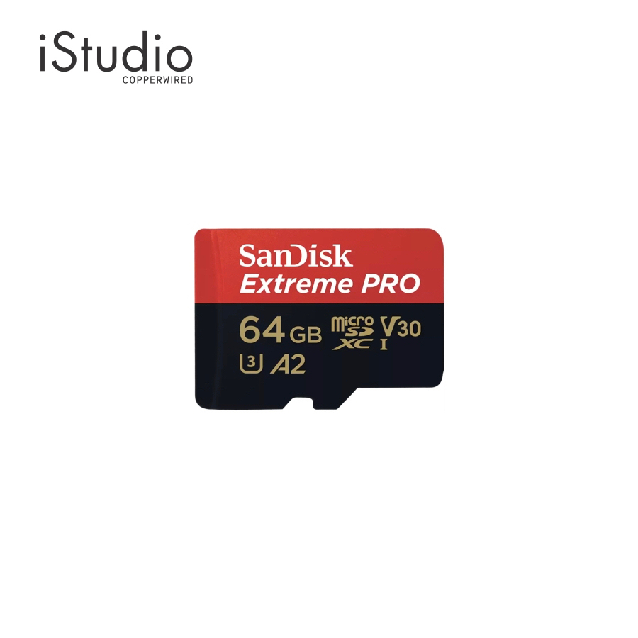 SANDISK เมมโมรี่การ์ด SanDisk Extreme Pro microSDHC 64GB U3 | iStudio by copperwired