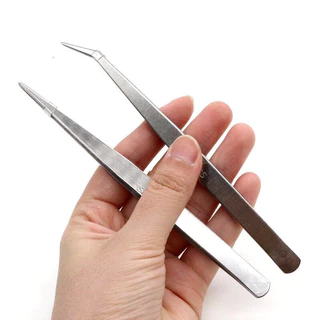 ปากคีบ คีมหนีบเส้นด้าย ที่หนีบด้าย ปลายงอ ปลายตรง แหนบสแตนเลส Forcep แหนบหนีบหนามแคนตัส คีบหนีบต้นไม้