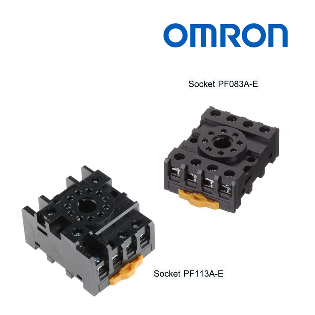 Socket Relay ขาเสียบรีเลย์ ทามเมอร์ Socket PF113A-E , Socket PF083A-E ยี่ห้อ Omron