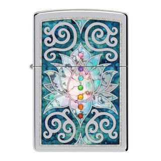 Zippo ไฟแช็กรุ่น 48592  Lotus Flower Design ของแท้ รับประกันตลอดชีวิต นำเข้าและจำหน่ายโดยตัวแทนจำหน่าย