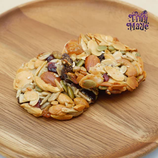 Tinymade คุกกี้ธัญพืชรวมไร้แป้ง เคลือบน้ำผึ้งแท้ หวานน้อย | Mixed Grain Cookie Healthy Snack