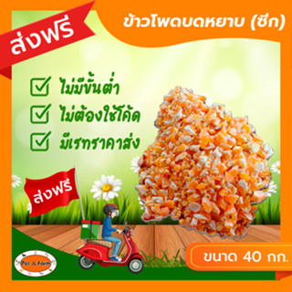 [ส่งฟรีไม่ต้องใช้โค้ด!!] ข้าวโพดซีก (บดหยาบ) 1 กระสอบ 40 กก.