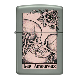 Zippo ไฟแช็กรุ่น 48594  Death Kiss Design ของแท้ รับประกันตลอดชีวิต นำเข้าและจำหน่ายโดยตัวแทนจำหน่าย