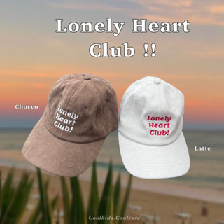 Coolkids.Coolcute | หมวกรุ่น Lonely Heart Club! (ผ้าลูกฟูก)