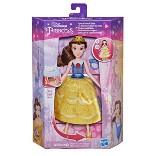 มีเสียงมีไฟคะ Disney Princess Spin and Switch Belle, Quick Change Fashion Doll Inspired by The Movie Beauty and The Beas