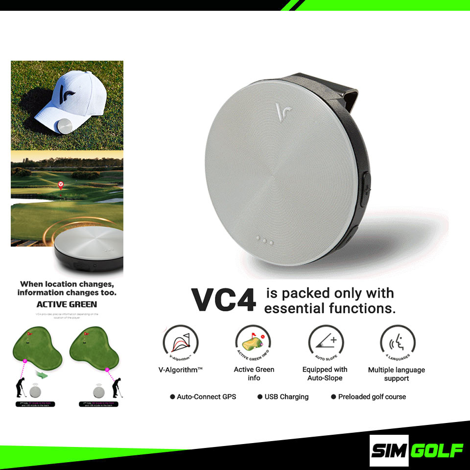 Voice Caddie | เครื่องบอกระยะด้วยเสียง ระบบ GPS ขนาดเล็ก รุ่น VC4 : VC4 Voice Golf GPS | SIM GOLF