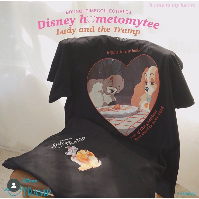 เสื้อ Lady and the Tramp Home to my heart / new in pack 💕✨