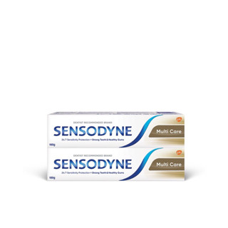 ❤ส่งไวส่งถูก👍Sensodyne ยาสีฟัน สูตร มัลติแคร์ 160 g แพ็ค , 100 g.x1 ช่วยลดอาการเสียวฟัน ช่วยให้ฟันแข็งแรงและป้องกันฟันผุ