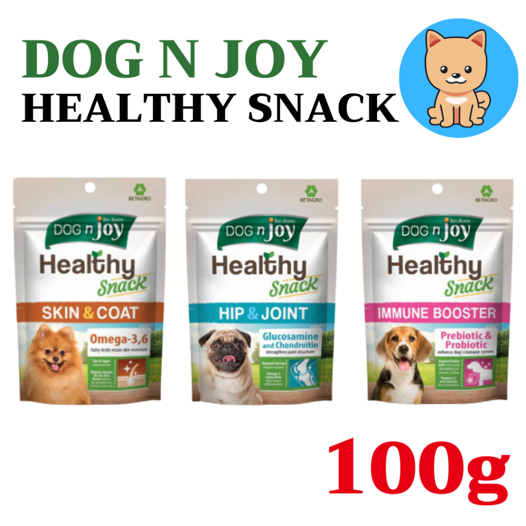 DOG n joy Healthy Snack ขนมสุนัข เพื่อสุขภาพ ขนาด 100 กรัม