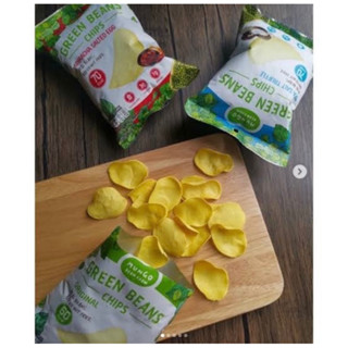 mungo green beans chips 15g. ขนมคลีน ถั่วเขียวอบกรอบแบบแผ่น 3รสชาติ