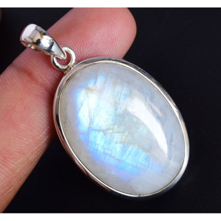 1Pc Natural Rainbow Moonstone Necklace jewelry for men and women Moonstone High Quality Moonstone crystal Pendant