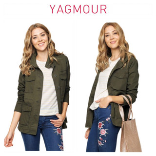 เสื้อคลุม เสื้อทหาร เสื้อคลุมแนวทหาร  UTILITY JACKET  🌿แบรนด์✨YAGMOUR✨ (JK596)