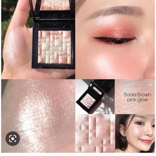 New BOBBI BROWN ไฮไลท์ &amp; คอนทัวร์ Highlighting Powder ปริมาณ 8 กรัม #PINK GLOW