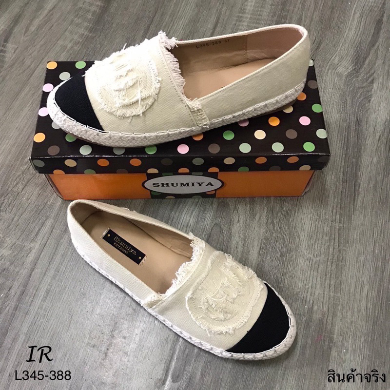 (ไซส์ปกติ❌หน้าเท้าบานอวบเผื่อ1ไซส์❌อยู่ไทยส่งไว💥รองเท้าสลิปออนผ้าแคนวาสลำลองแฟชั่นผู้หญิงL345-388