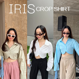 UIUI | iris crop shirt เสื้อครอป เว้าปลาย