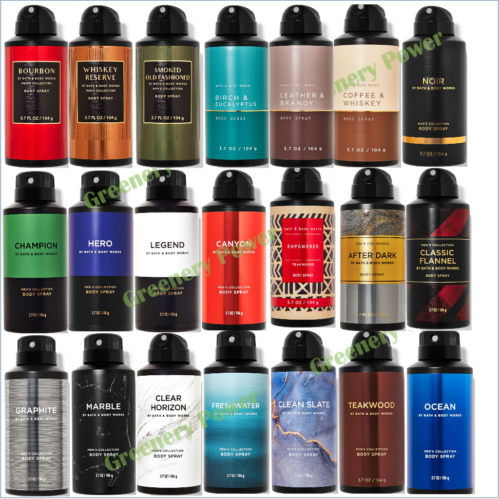 BBW bath &body works body Men's Collection body spray