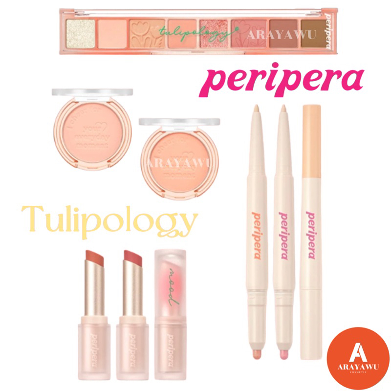 ( แท้/พร้อมส่ง) PERIPERA Tulipology Collection All Take Mood Palette