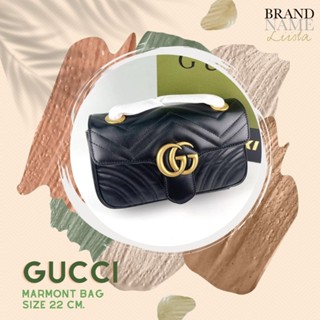 [สอบถามก่อนกดซื้อ]​ แท้​ 💯 New Gucci Marmont 22 cm. Black