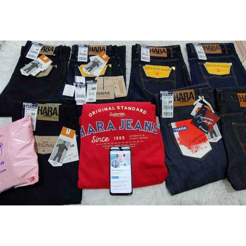 กางเกงยีนส์​HARA &amp;​ เสื้อยีนส์HARAแท้จากช้อป 💯💯💯 💥พร้อมส่ง💥 9001-9005 Qc