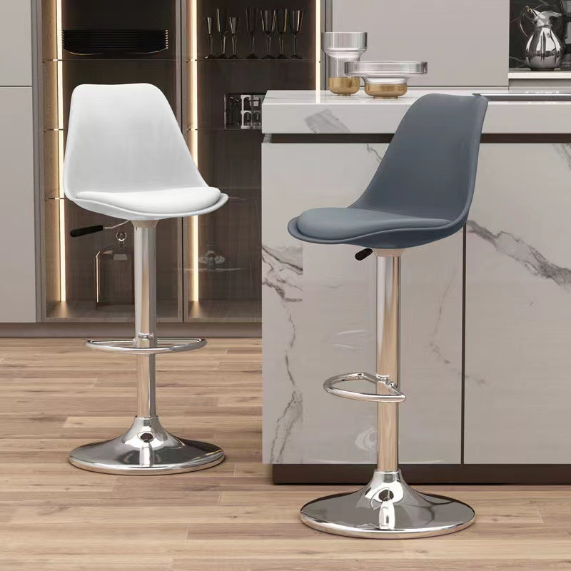 เก้าอี้บาร์ทรงสุง เก้าอี้สตูลหมุนได้ 360°ใช้ในร้านเสริมสวย ปรับขึ้นลงได้ bar chair bar stool chair