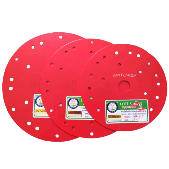 ตราดอกบัว จานยึดใบมีด รุ่น KR-117,KR-118,KR-119 เครื่องตัดหญ้าสะพายบ่า KR (สีแดง) จานยึดใบมืดเครื่อง