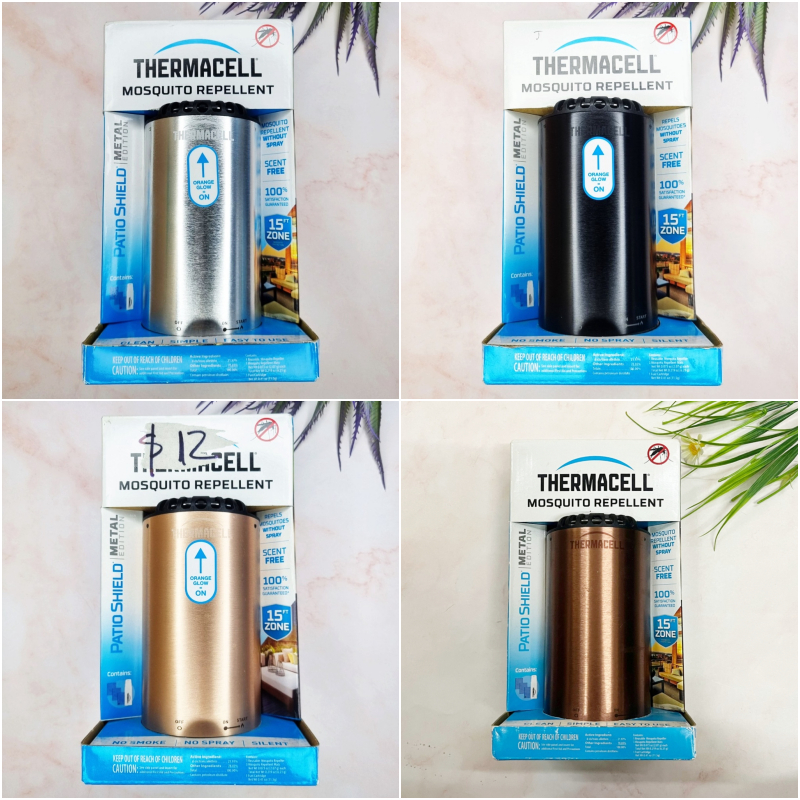 [THERMACELL®] PATIO SHIELD Metal Edition Mosquito Repellent 15ft Zone เทอมาเซล เครื่องไล่ยุง