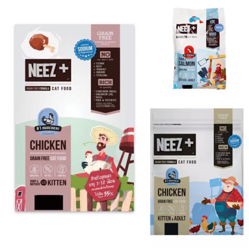 NEEZ+ อาหารแมว นีซพลัส เกรนฟรี ขนาด 2 kg