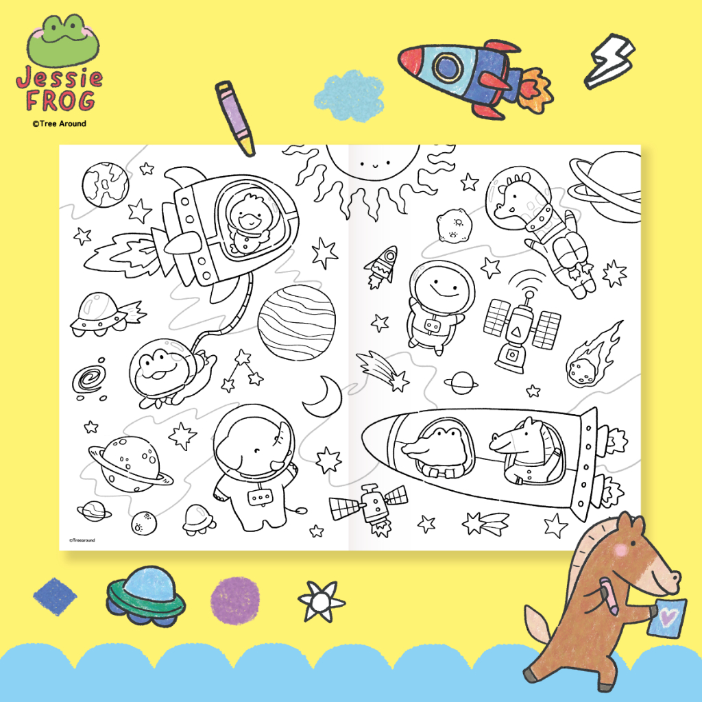 สวีทซัมเมอร์ : สมุดภาพระบายสี ลาย Jessie Frog ขนาด A4 - รูปที่ 6