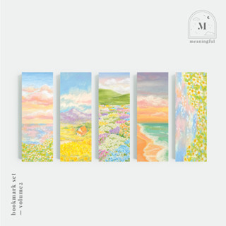 Bookmark set vol.2 ที่คั่นหนังสือ เซต 5 ชิ้น | Meaningful painting bookmark 🌼🌸