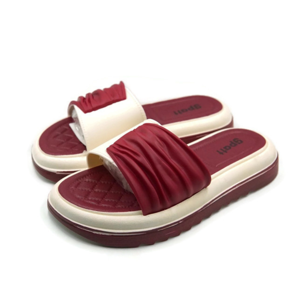 Gpatt : Gemini Sandals รองเท้าแตะแบบสวมแฟชั่นทรงโมเดิร์น 2 สีตัดกันรูปแบบ Gemini นุ่มสบาย รองเท้าแฟช