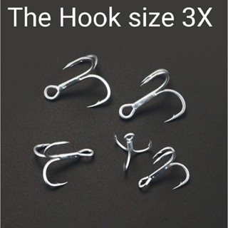 ตัวเบ็ด3ทาง The Hook Size 3X เบา คม แข็ง (1ตัว)