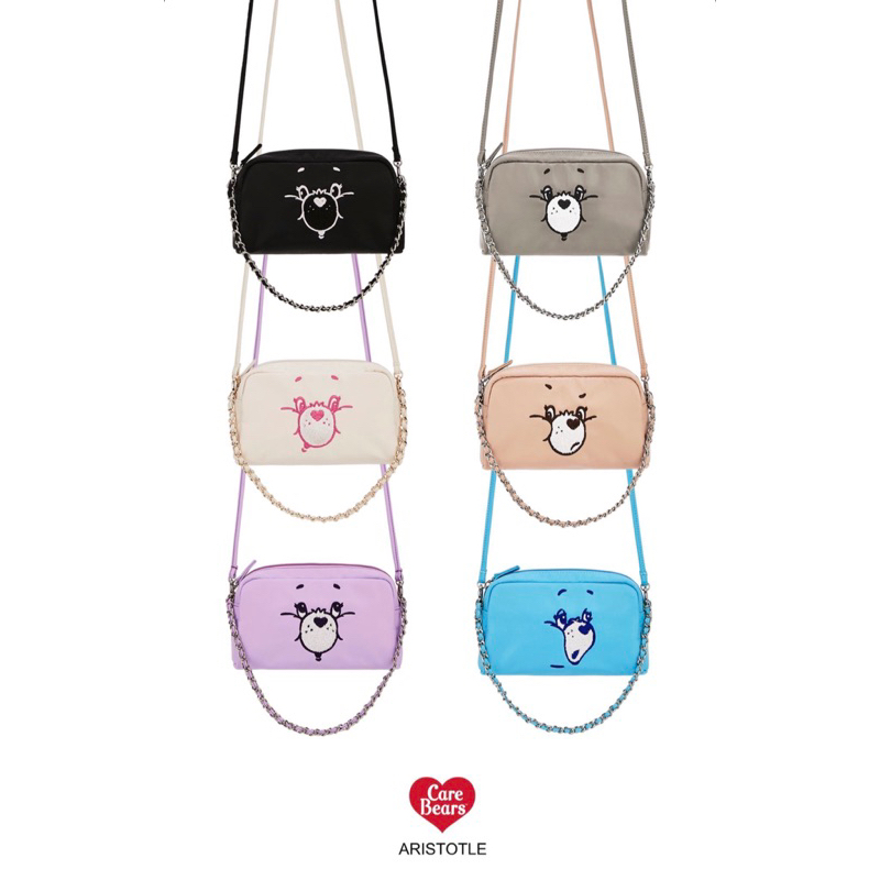 ต่ำกว่าทุน 🩵Aristotle bag x Carebears - nylon teen pouch