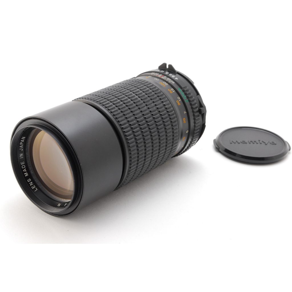 EXC+5 Mamiya SEKOR C 210mm f/4 Telephoto Lens, Front Cap from Japan EXC+5 เลนส์เทเลโฟโต้ Mamiya SEKO