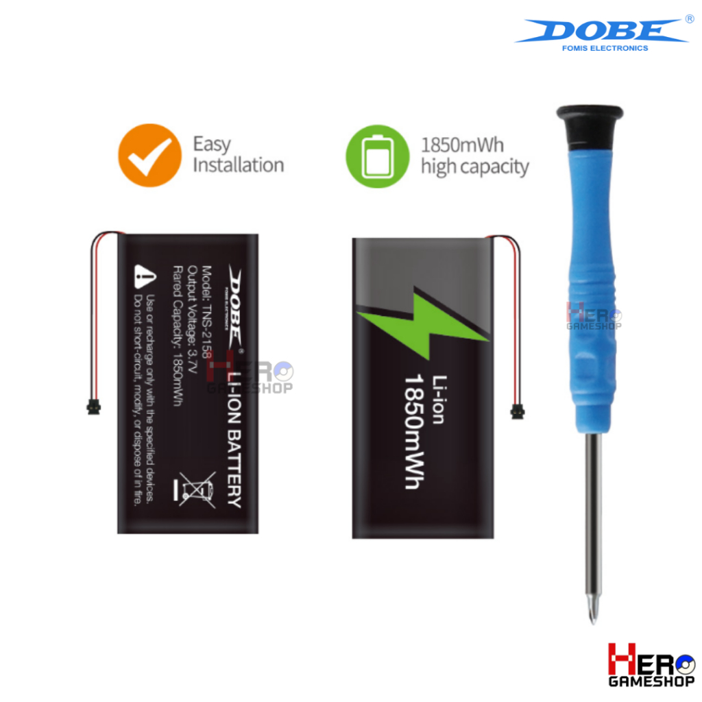[DOBE] Joy Con Battery Pack Set ชุด แบต Li-on 1850 mAh Nintendo Switch OLED 🇹🇭พร้อมส่งในไทย🇹🇭 ใช้ได้ ทุกรุ่น พร้อมไขควง