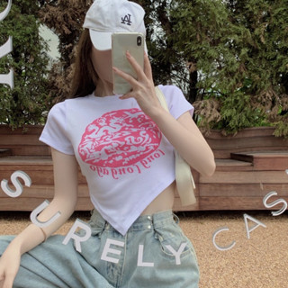 เสื้อยืดผู้หญิง สกรีนข้อความสไตล์มินิมอล ใส่สบาย มีสินค้าพร้อมส่ง #9907